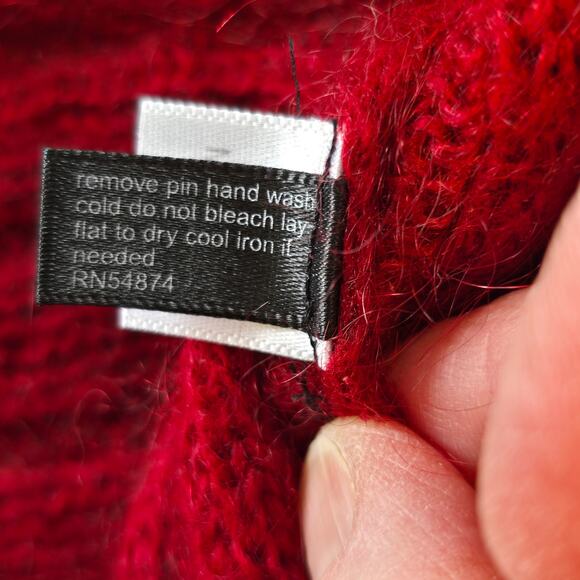 Vintage The Limited Festive Mohair Blend Sweater Womens XL Y2K Classic Winter - Picture 6 of 10